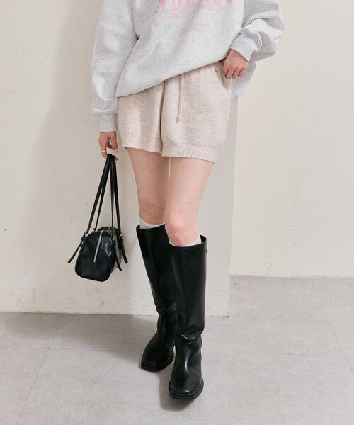 mystic（ミスティック）の「プレート付きニットパンツ（その他パンツ・レディース・アイボリー/グレー/ベージュ・FREE）」の10枚目の写真