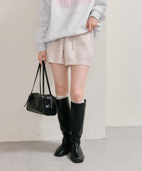 mystic（ミスティック）の「プレート付きニットパンツ（その他パンツ・レディース・アイボリー/グレー/ベージュ・FREE）」の12枚目の写真