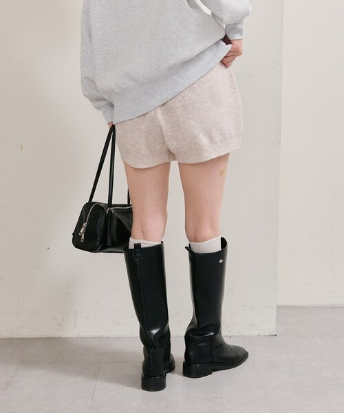 mystic（ミスティック）の「プレート付きニットパンツ（その他パンツ・レディース・アイボリー/グレー/ベージュ・FREE）」の14枚目の写真