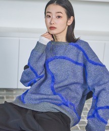 LAKOLE | シャギーラインジャガードニットプルオーバー / 603287(ニット/セーター)