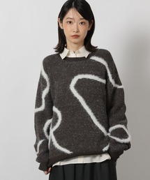 LAKOLE | シャギーラインジャガードニットプルオーバー / 603287(ニット/セーター)