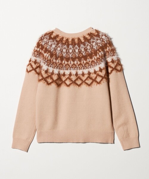 A DAY IN THE LIFE UNITED ARROWS(アデイインザライフユナイテッドアローズ)の「フェザー ノルディックニット ‐ウォッシャブル‐<A DAY IN THE LIFE>(ニット/セーター・レディース・グレー系/オフホワイト/ライトピンク・FREE)」の15枚目の写真