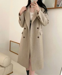 ウールコート ダブルボタンコート」に該当するレディースのジャケット