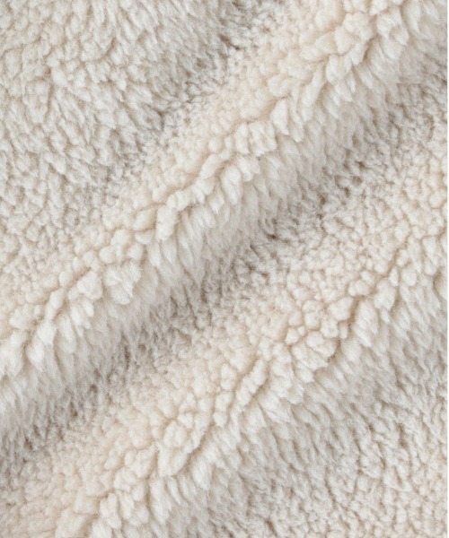 Right-on（ライトオン）の「【HONEYSUCKLE ROSE】マルチWAYボアジャケット (保温性/リラックスシルエット/軽量デザイン/トレンド感)（その他アウター・レディース・ブラウン/ライトベージュ・L/M）」の7枚目の写真