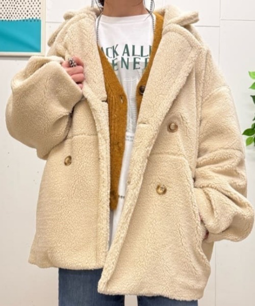 ジャケット・アウター n.hoolywood boa lite セール】【HONEYSUCKLE ROSE】マルチWAYボアジャケット (保温性