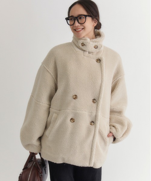 ジャケット・アウター n.hoolywood boa lite セール】【HONEYSUCKLE ROSE】マルチWAYボアジャケット (保温性