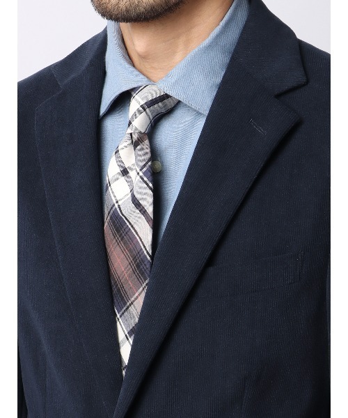 SUIT SQUARE(スーツスクエア)の「スマみえジャケット ウォッシャブル ストレッチ CROSS MOVA コーデュロイ(テーラードジャケット・メンズ・ネイビー・LL/3L/SS/S/M/L)」の8枚目の写真