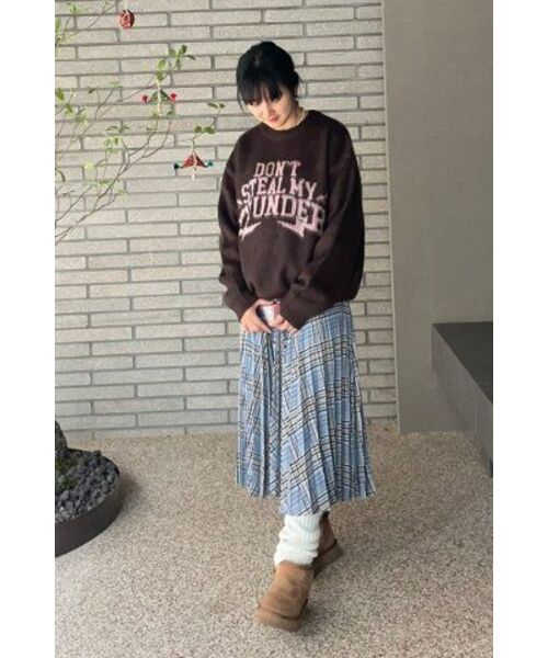 SUPERSUB(スーパーサブ)の「THUNDER ブラシドニット - ブラウン(ニット/セーター・レディース・その他・LARGE/MEDIUM)」の5枚目の写真