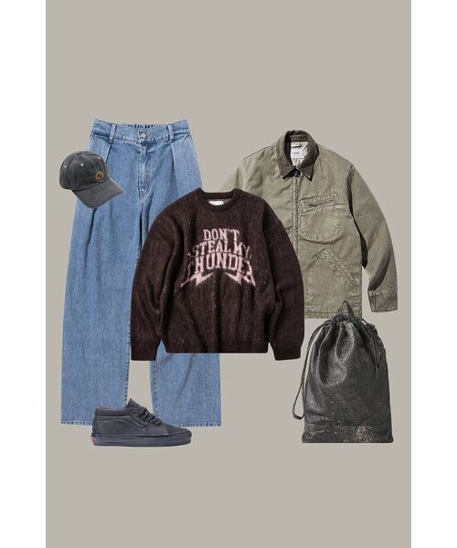 SUPERSUB(スーパーサブ)の「THUNDER ブラシドニット - ブラウン(ニット/セーター・レディース・その他・LARGE/MEDIUM)」の3枚目の写真