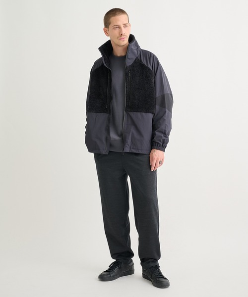 WHITE MOUNTAINEERING(ホワイトマウンテニアリング)の「【White Mountaineering / ホワイトマウンテニアリング】別注 JERSEY TUCK EASY TAPARED PANTS(スラックス・メンズ・ダークグレー/ブラック・2/1/0)」の7枚目の写真