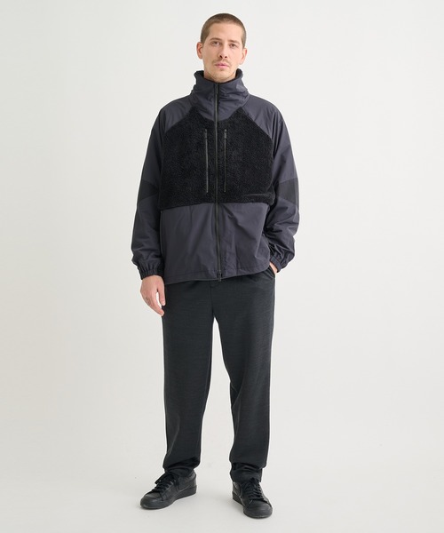 WHITE MOUNTAINEERING(ホワイトマウンテニアリング)の「【White Mountaineering / ホワイトマウンテニアリング】別注 JERSEY TUCK EASY TAPARED PANTS(スラックス・メンズ・ダークグレー/ブラック・2/1/0)」の8枚目の写真