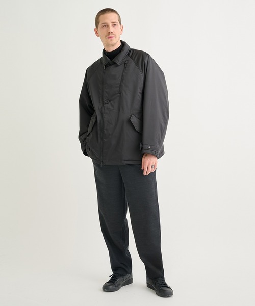 WHITE MOUNTAINEERING(ホワイトマウンテニアリング)の「【White Mountaineering / ホワイトマウンテニアリング】別注 JERSEY TUCK EASY TAPARED PANTS(スラックス・メンズ・ダークグレー/ブラック・2/1/0)」の13枚目の写真