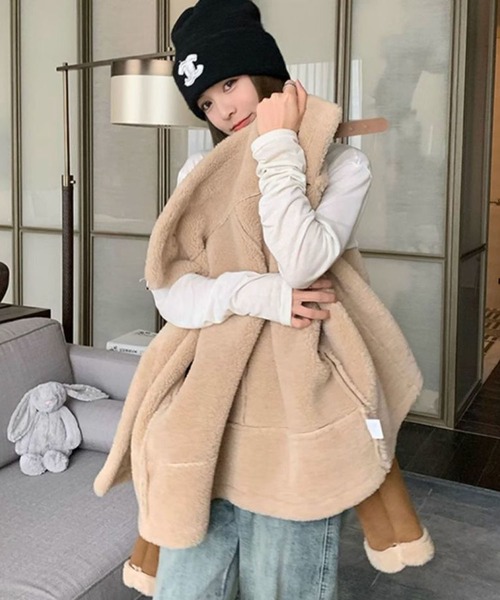 セール】フェイクムートンボア フライトジャケット（ムートンコート