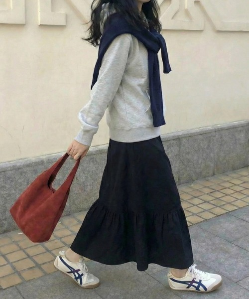 cammie(キャミー)の「裾フリルスカート(スカート・レディース・ブラック/ホワイト/ベージュ・F)」の10枚目の写真