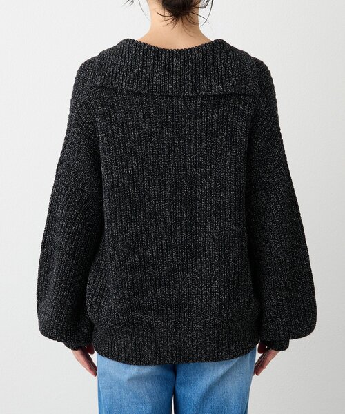 RIVE DROITE（リヴドロワ）の「【抜け感のある着こなしに】メランジスキッパーニット（ニット/セーター・レディース・ブラック/ピンク・FREE）」の13枚目の写真