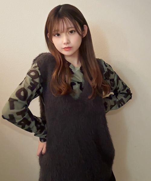 NOLITA LABORATORY(ノリータラボラトリー)の「【 NOLITA / ノリータ 】英字 ロゴ シアー 長袖 カットソー(Tシャツ/カットソー・レディース・カーキ・MEDIUM/SMALL)」の10枚目の写真