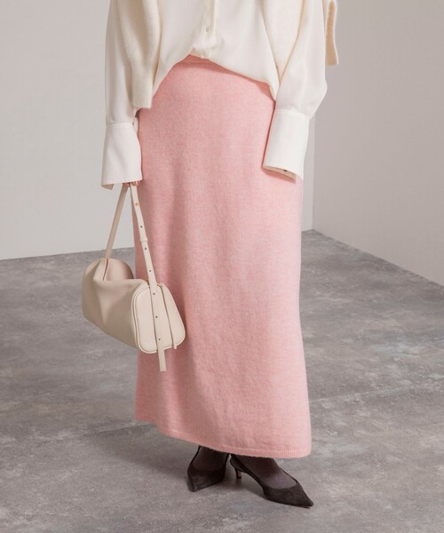 セール】《手洗い可能》アルパカ混ロングスカート（スカート