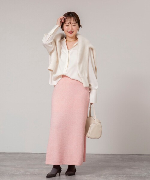 NOLLEY’S Sophi(ノーリーズソフィ)の「《手洗い可能》アルパカ混ロングスカート(スカート・レディース・グレー/ピンク・38)」の17枚目の写真