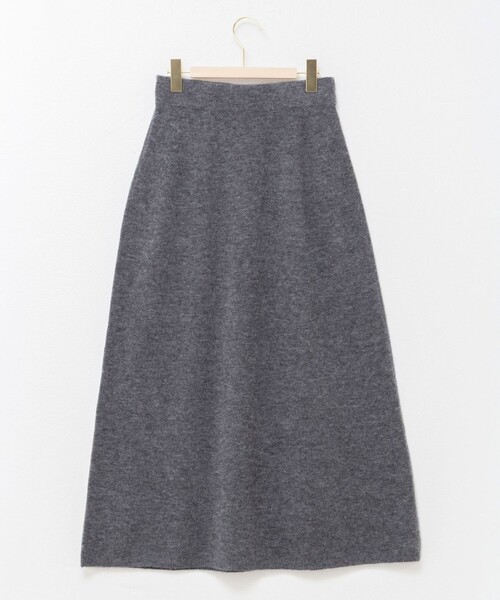 セール】《手洗い可能》アルパカ混ロングスカート（スカート