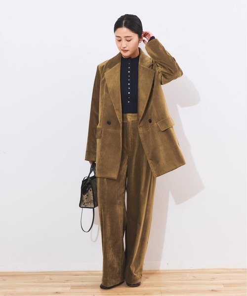 journal standard L'essage（ジャーナルスタンダードレサージュ）の「《追加4》ストレッチコーデュロイ 2タックパンツ（その他パンツ・レディース・ブラウン系その他・36/38/40）」の9枚目の写真