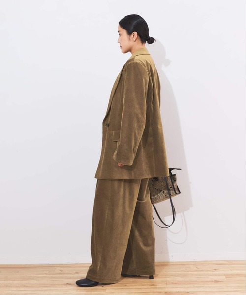 journal standard L'essage（ジャーナルスタンダードレサージュ）の「《追加4》ストレッチコーデュロイ 2タックパンツ（その他パンツ・レディース・ブラウン系その他・36/38/40）」の10枚目の写真