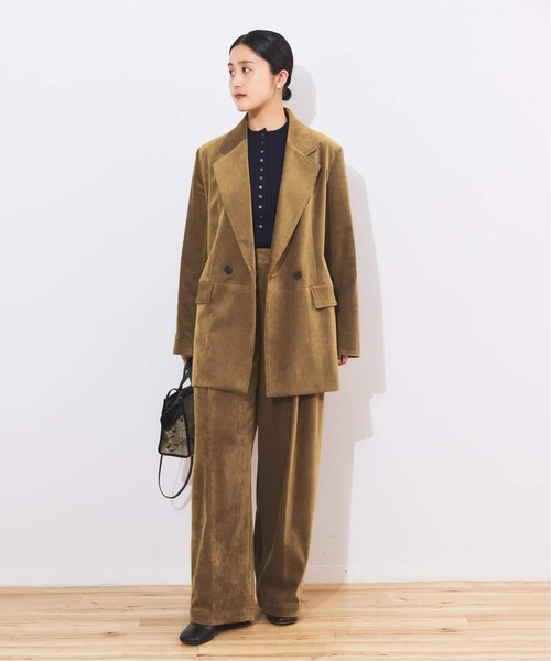 journal standard L'essage（ジャーナルスタンダードレサージュ）の「《追加4》ストレッチコーデュロイ 2タックパンツ（その他パンツ・レディース・ブラウン系その他・36/38/40）」の12枚目の写真