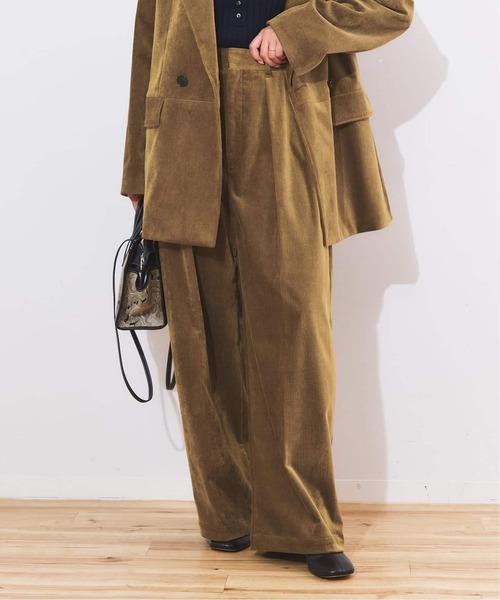 journal standard L'essage（ジャーナルスタンダードレサージュ）の「《追加4》ストレッチコーデュロイ 2タックパンツ（その他パンツ・レディース・ブラウン系その他・36/38/40）」の13枚目の写真