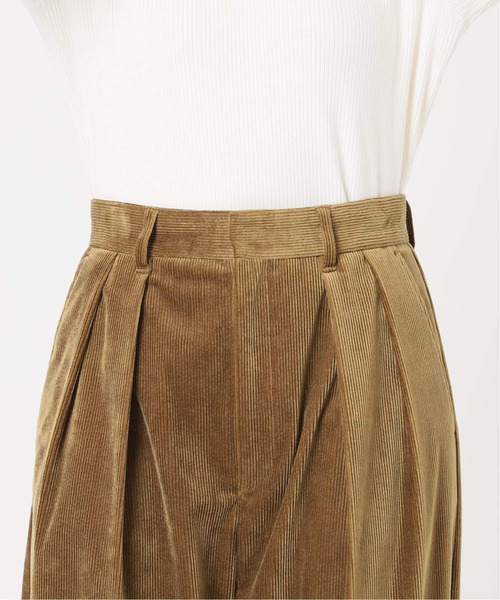 journal standard L'essage（ジャーナルスタンダードレサージュ）の「《追加4》ストレッチコーデュロイ 2タックパンツ（その他パンツ・レディース・ブラウン系その他・36/38/40）」の2枚目の写真