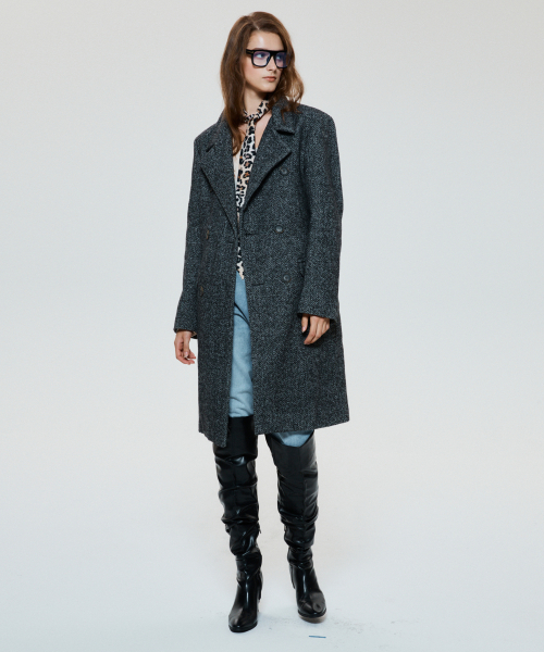 UNTAGE(アンテージ)の「ウールヘリンボーンコート(ユニセックス)_UTO-FB29(チェスターコート・メンズ・その他・MEDIUM/LARGE)」の3枚目の写真