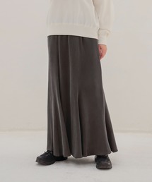 cupro panel flare skirt(キュプラパネルフレアスカート)