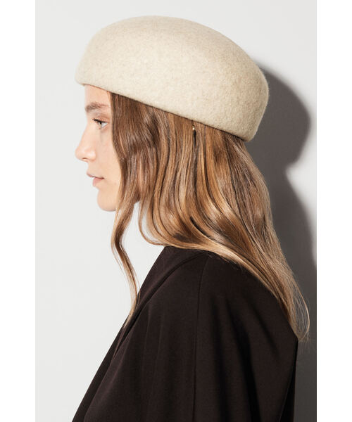 彫刻ウールベレー帽（ハンチング/ベレー帽）｜COS（コス）の