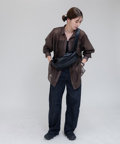 enlit(エンリット)の「【 enlit 】 ソフト ワンショルダー ボディーバッグ / ショルダーバッグ(ショルダーバッグ・レディース・アイボリー/ブラック/アッシュブラウン/ブラウン・FREE)」の15枚目の写真