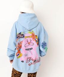 M2612 PINK MOTELジャンクスタンドパーカー