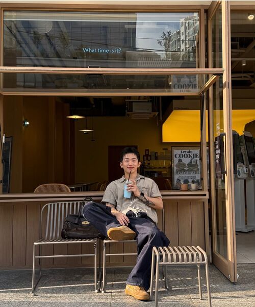 LEARVE(ルアブ)の「セグメントチェッククロップシャツベージュ(シャツ/ブラウス・メンズ・その他・LARGE/X-LARGE/MEDIUM)」の10枚目の写真