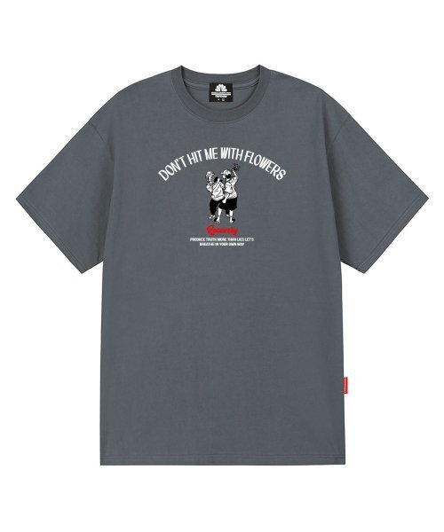 TRIPSHION(トリップション)の「DON’T HIT ME WITH FLOWERS GRAPHIC Tシャツ - グレー(Tシャツ/カットソー・メンズ・その他・LARGE/MEDIUM/X-LARGE)」の1枚目の写真