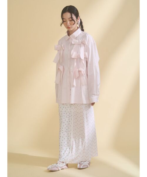 merry jenny(メリージェニー)の「bon bon ribbon shirt(シャツ/ブラウス・レディース・その他1/オフホワイト/ピンク・FREE)」の19枚目の写真