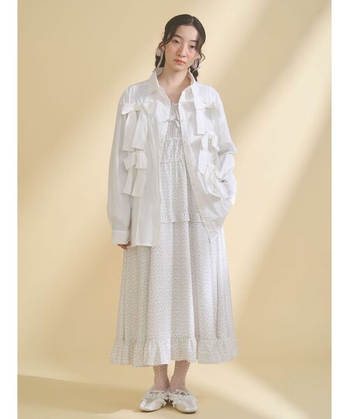 merry jenny(メリージェニー)の「bon bon ribbon shirt(シャツ/ブラウス・レディース・その他1/オフホワイト/ピンク・FREE)」の22枚目の写真