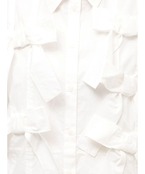 merry jenny(メリージェニー)の「bon bon ribbon shirt(シャツ/ブラウス・レディース・その他1/オフホワイト/ピンク・FREE)」の13枚目の写真