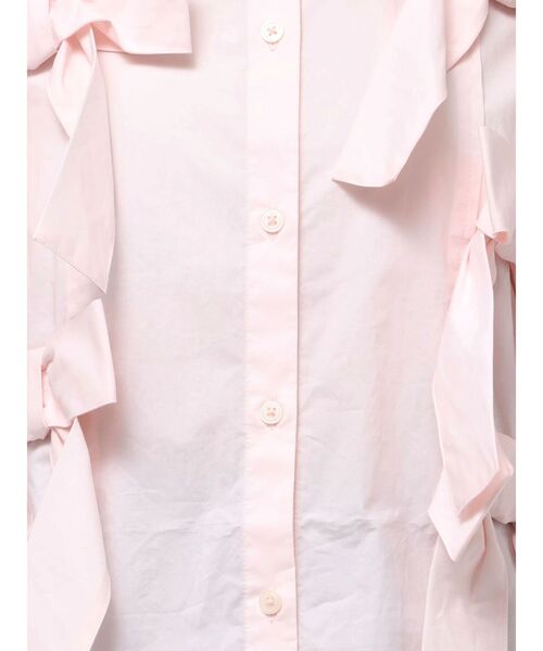 merry jenny（メリージェニー）の「bon bon ribbon shirt（シャツ/ブラウス・レディース・その他1/オフホワイト/ピンク・FREE）」の7枚目の写真