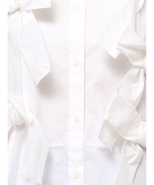 merry jenny（メリージェニー）の「bon bon ribbon shirt（シャツ/ブラウス・レディース・その他1/オフホワイト/ピンク・FREE）」の9枚目の写真