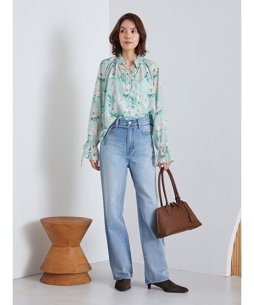 Mila Owen(ミラオーウェン)の「フラワープリントブラウス(シャツ/ブラウス・レディース・イエロー/ミント/アイボリー・F)」の17枚目の写真