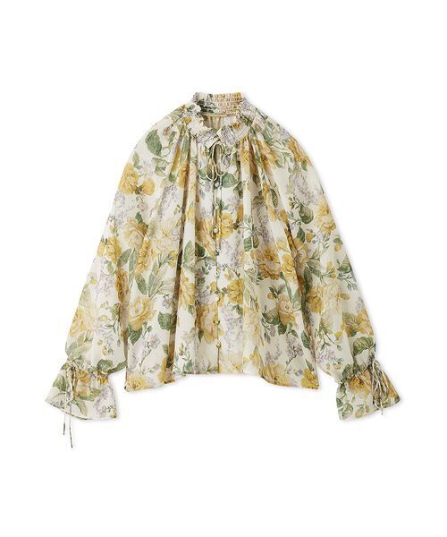 Mila Owen(ミラオーウェン)の「フラワープリントブラウス(シャツ/ブラウス・レディース・イエロー/ミント/アイボリー・F)」の21枚目の写真