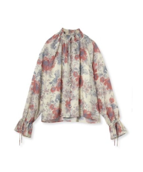 Mila Owen(ミラオーウェン)の「フラワープリントブラウス(シャツ/ブラウス・レディース・イエロー/ミント/アイボリー・F)」の2枚目の写真