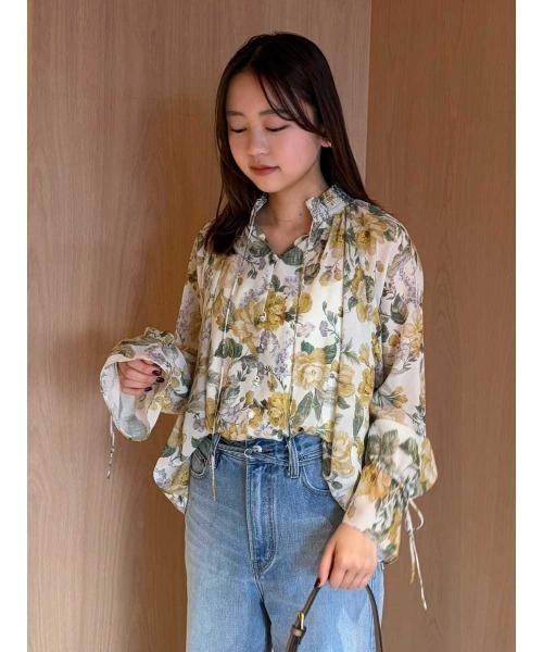 Mila Owen(ミラオーウェン)の「フラワープリントブラウス(シャツ/ブラウス・レディース・イエロー/ミント/アイボリー・F)」の22枚目の写真