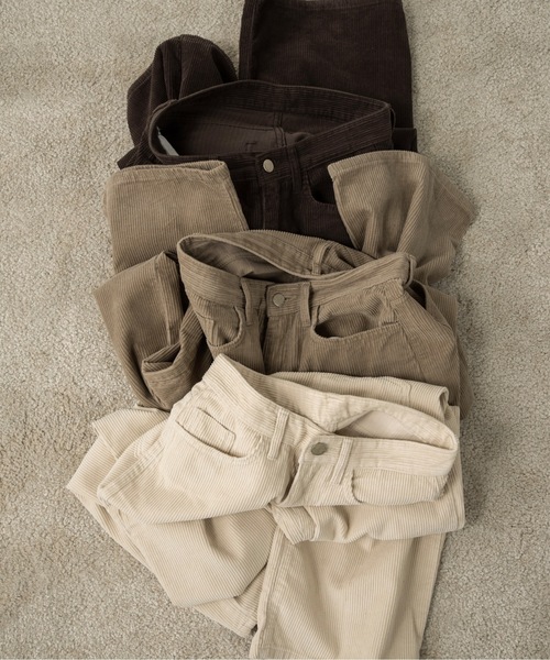 lawgy（ラウジー）の「straight corduroy pocket pants / ストレートコーデュロイポケットパンツ（その他パンツ・レディース・ブラウン/ベージュ/アイボリー・FREE）」の19枚目の写真
