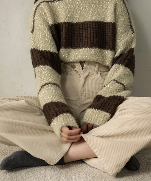 lawgy（ラウジー）の「straight corduroy pocket pants / ストレートコーデュロイポケットパンツ（その他パンツ・レディース・ブラウン/ベージュ/アイボリー・FREE）」の8枚目の写真