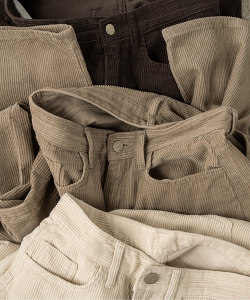 lawgy（ラウジー）の「straight corduroy pocket pants / ストレートコーデュロイポケットパンツ（その他パンツ・レディース・ブラウン/ベージュ/アイボリー・FREE）」の20枚目の写真