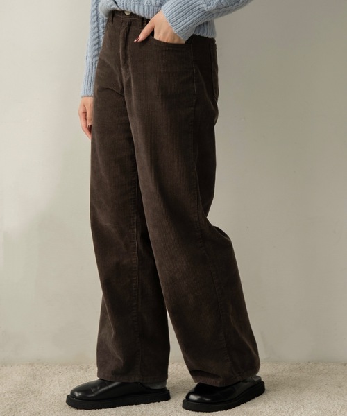 lawgy（ラウジー）の「straight corduroy pocket pants / ストレートコーデュロイポケットパンツ（その他パンツ・レディース・ブラウン/ベージュ/アイボリー・FREE）」の15枚目の写真
