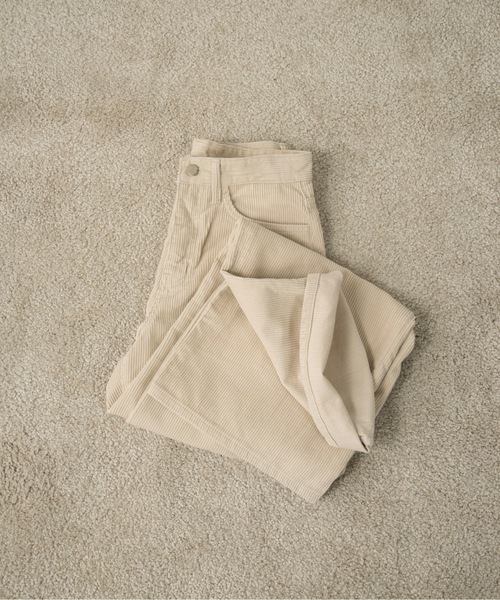 lawgy（ラウジー）の「straight corduroy pocket pants / ストレートコーデュロイポケットパンツ（その他パンツ・レディース・ブラウン/ベージュ/アイボリー・FREE）」の11枚目の写真