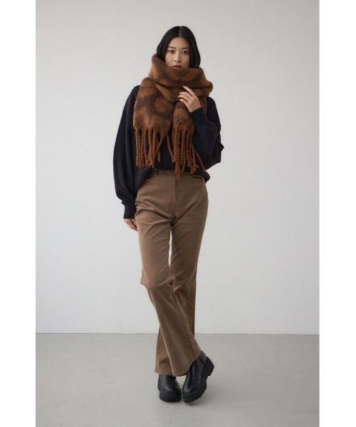 AZUL by moussy(アズールバイマウジー)の「レオパードジャガードマフラー(マフラー・レディース・グレー系その他/ブラウン系その他・FREE)」の5枚目の写真